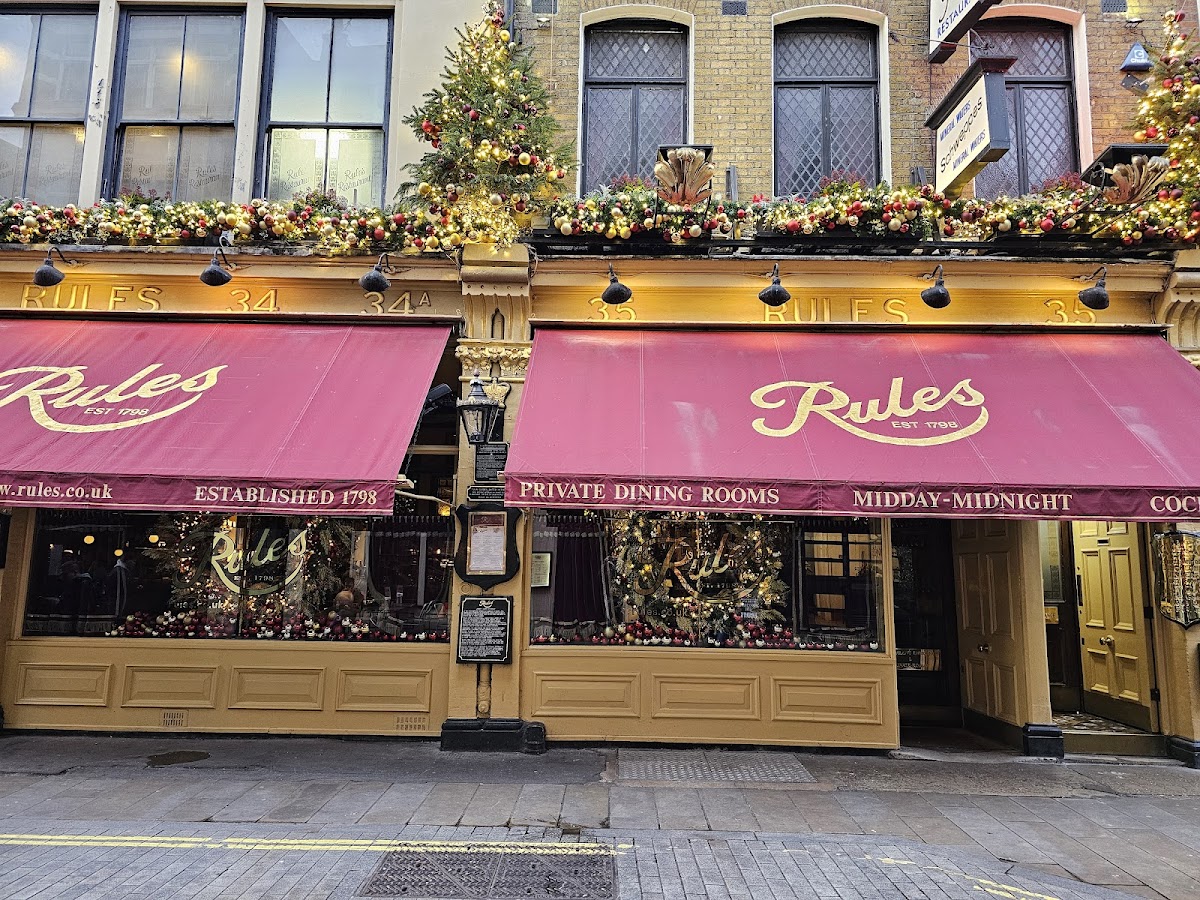 Rules โ Covent Garden